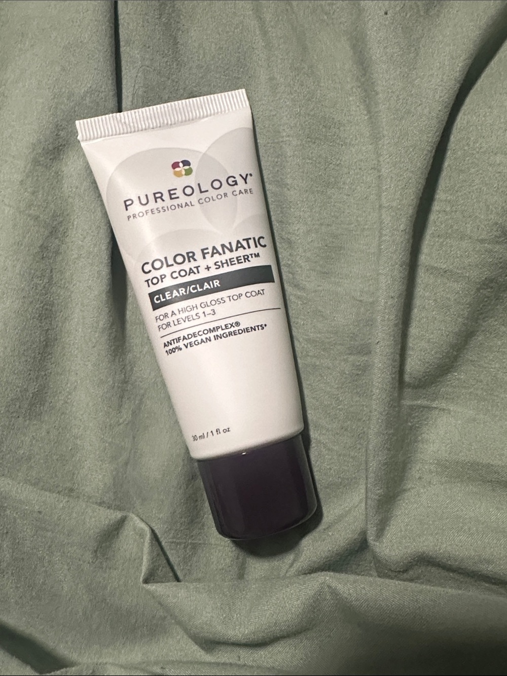 4/$15 Pureology color fanatic top coat + sheer